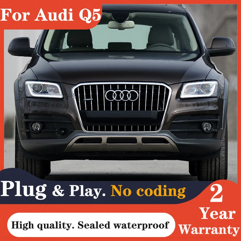 

Car For Audi Q5 2009-2018 Headlights DRL Hella LED Bi Xenon Bulb Fog Lights Car Accessory Audi Q5 Head Lamp