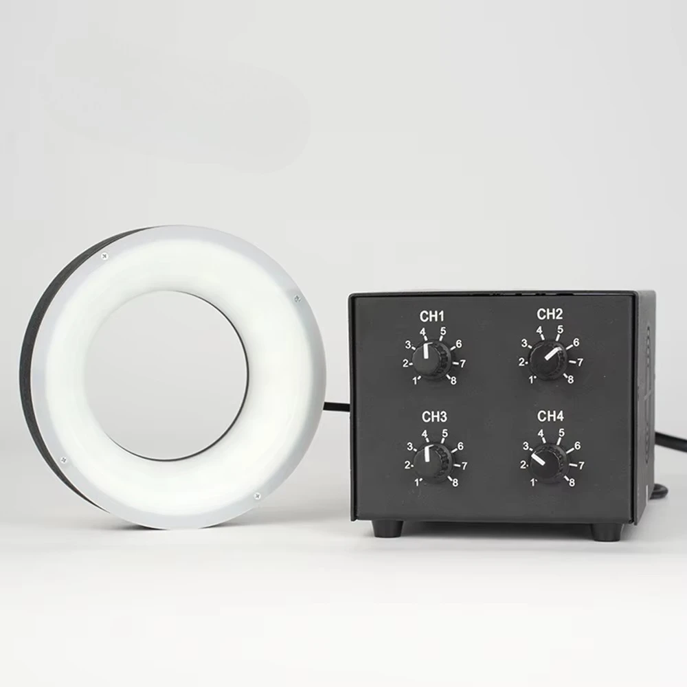 Dia 70*38mm 75° Dimmable Aluminum LED Machine Vision Ring Light IP54 DC24V Ra90 6000K