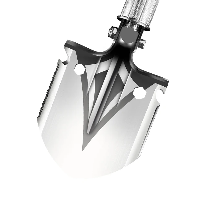 

Mini Short Handle Portable Hiking Camping Multifunction Shovel Straight 9 1/2in 8in