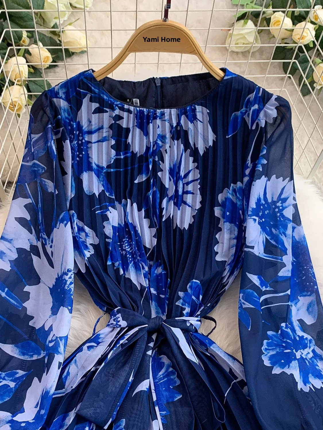 Ele Long Sve Chiffo… - image