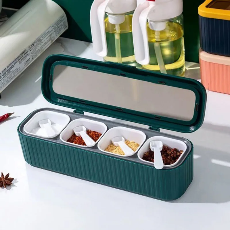 1PC Professional Kitchen Spice Box Set Household Combination Seasoning Box Condiment Bottles Seasoning Cans Spice Jars