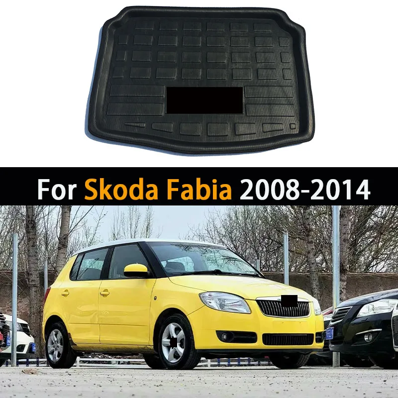 

For Skoda Fabia MK2 5J 2008-2014 2009 2010 2011 2012 2013 Car Rear Trunk Mat Waterproof Floor Liner Parts Tray Boot Carpet Auto
