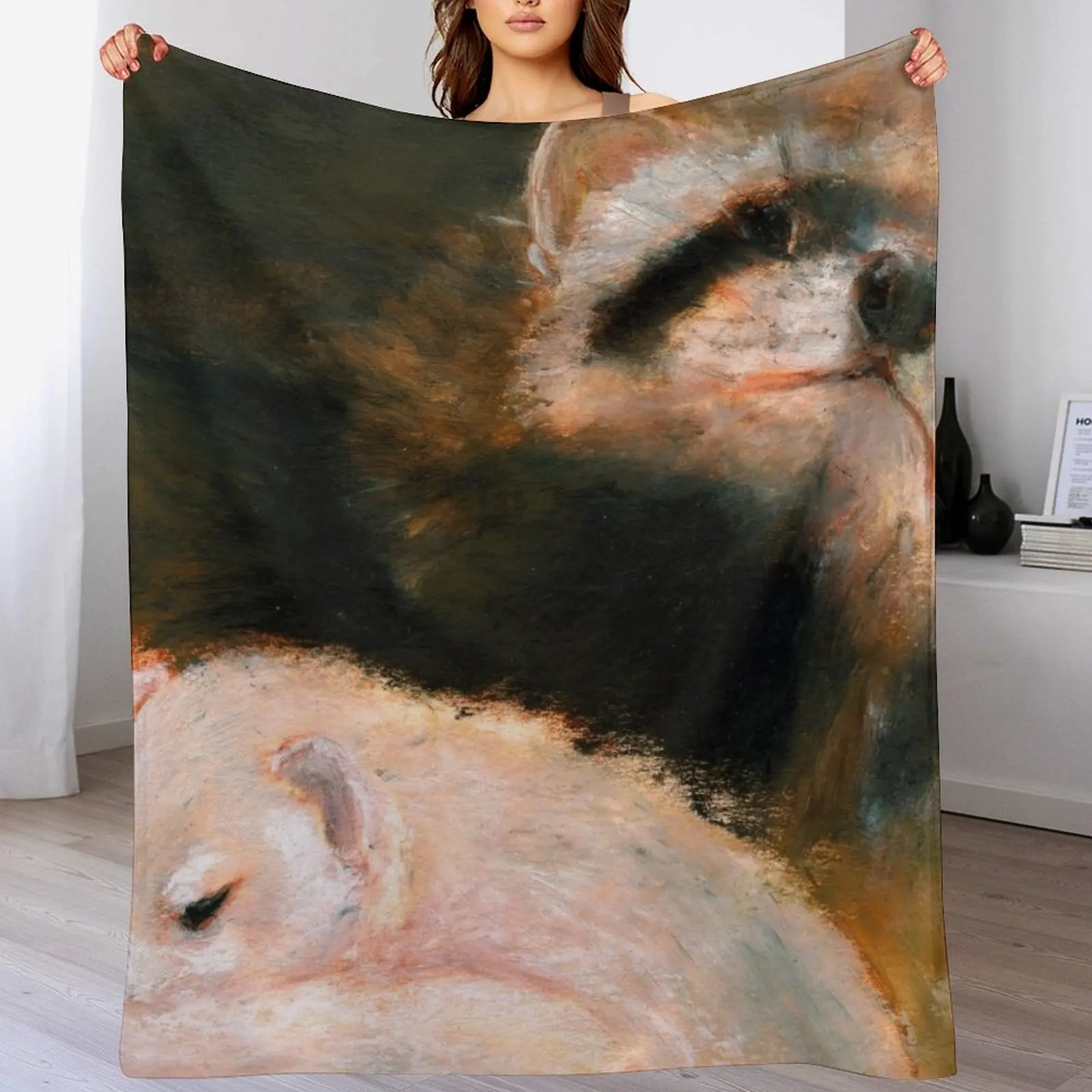 

Ferret mommy Throw Blanket Plaid Decorative Throw Giant Sofa Soft Beds Blankets