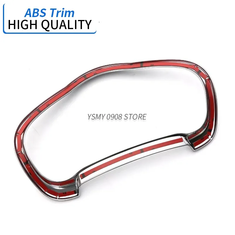 1x Car Inner Decor ABS Chrome Plated Metering Panel Trim Ring Garnish Cover for Nissan Note E12 High Quality Styling Accessories