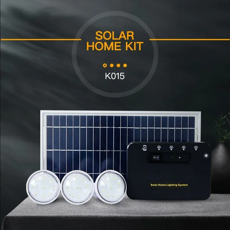 indoor Portable Small Solar Panel Power LED Lights Mini Home Lighting System Kit Energy Storage System for home