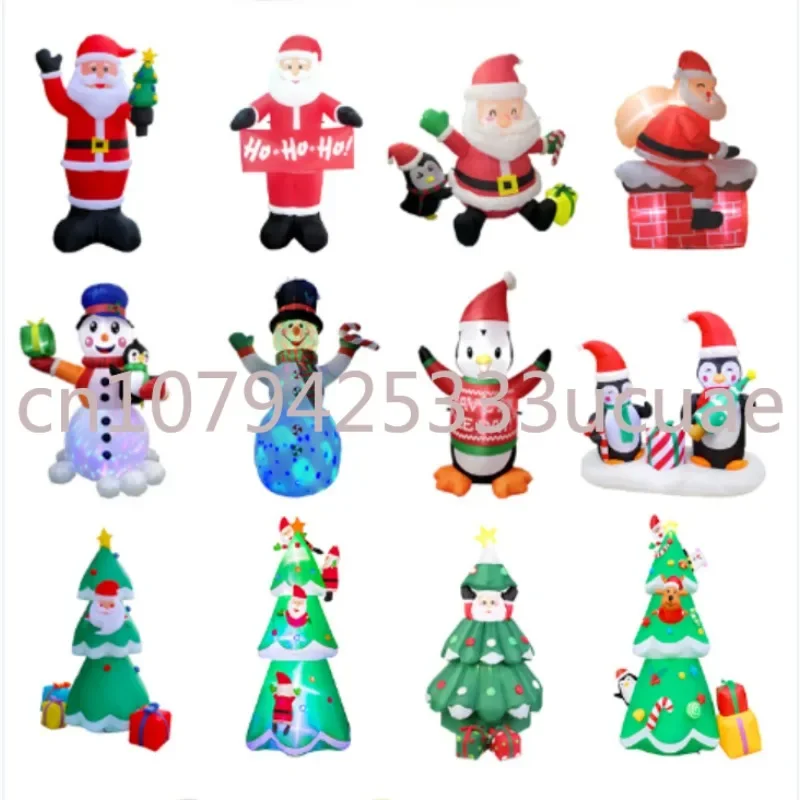 5ft Life size santa claus outdoor Christmas yard decor light ornaments christmas inflatable for Christmas decoration supplies