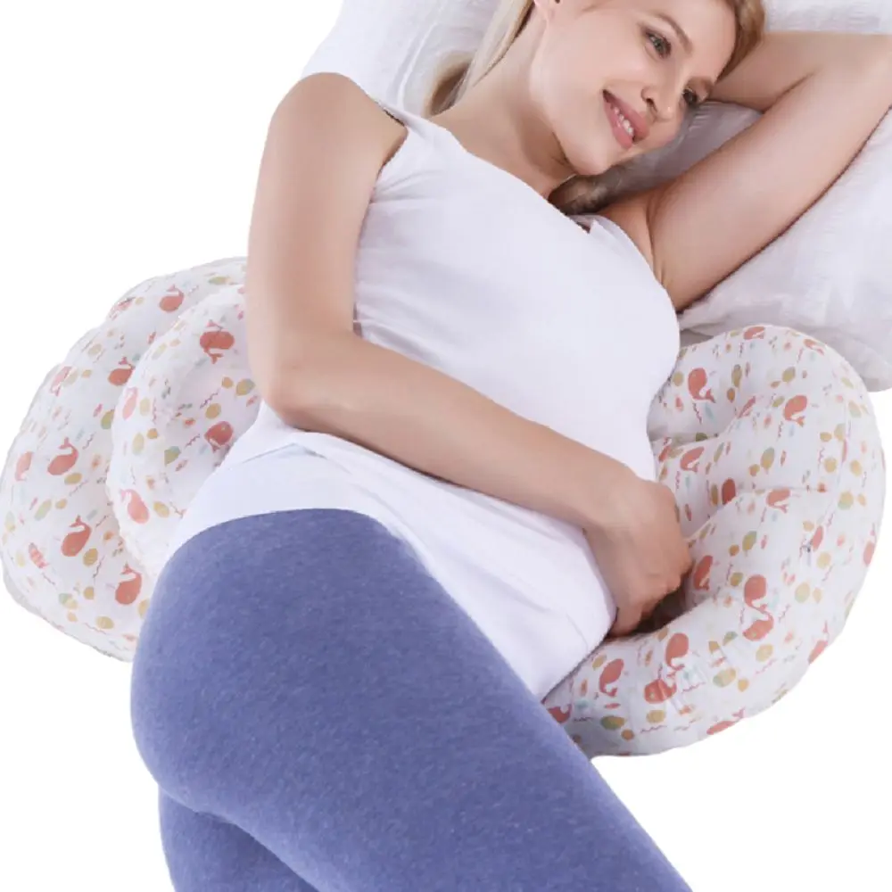 Soft Pregnancy Pillow Ergonomic Adjustable Waist Support Pillow Auxiliary Pillow Comfort Women's Sleeping Body Pillow