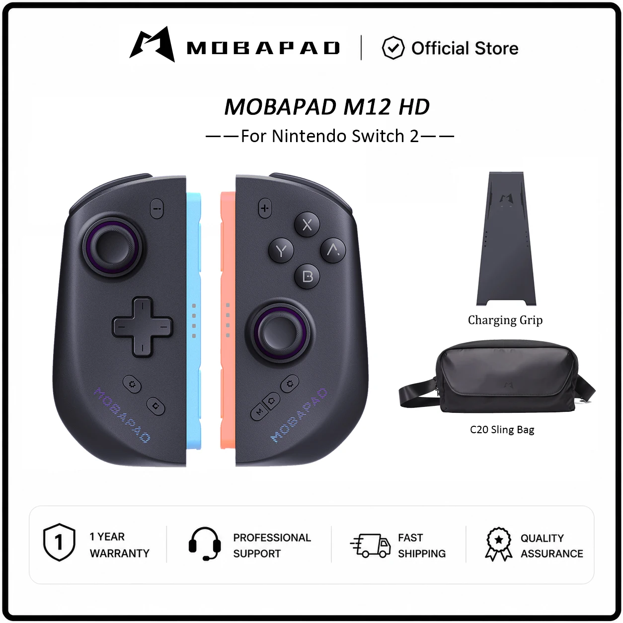 MOBAPAD M12 HD / M12 S Joypad for Nintendo Switch 2 with TMR Joystick HD Vibration Mechanical Buttons Remap Macro Gamepad image 3