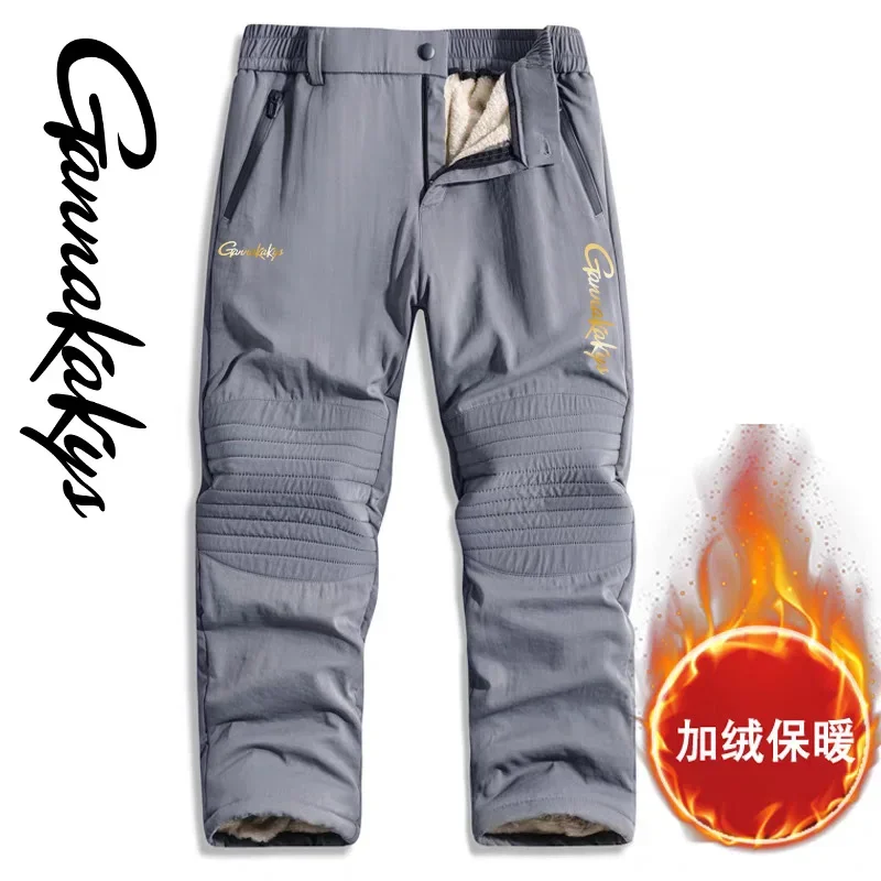 2024 Winter New Fishing Pants, Outdoor Thick Warm and Waterproof Sports Pants, Casual and Comfortable High-quality Pants