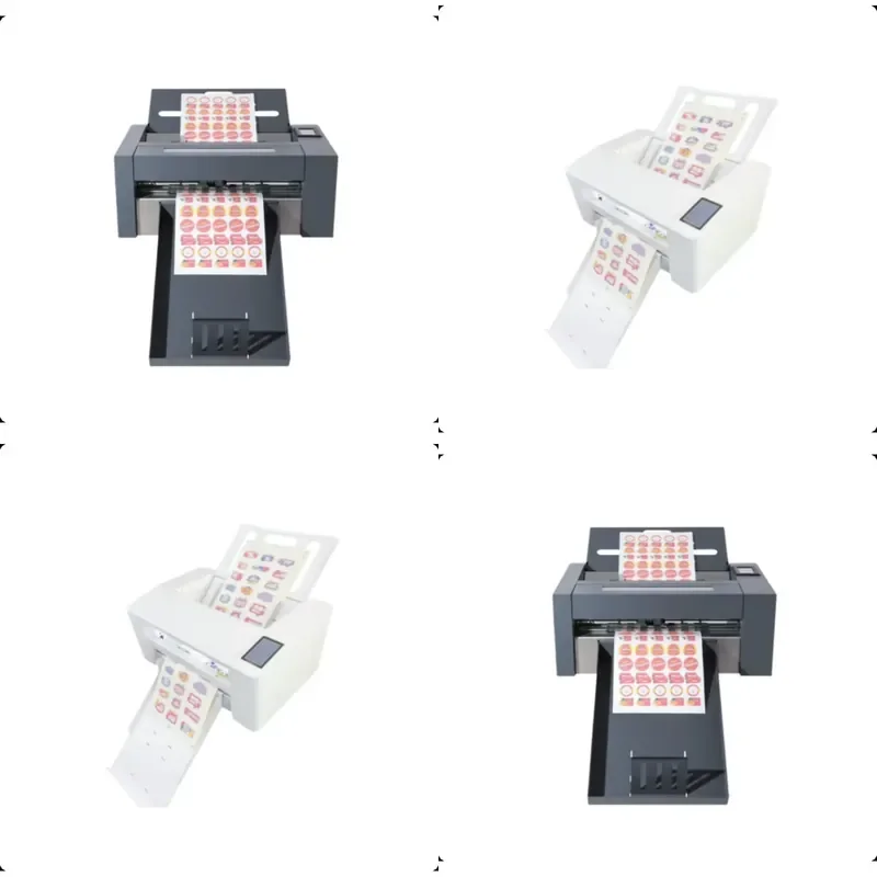 Automatic Continuous Feeding Adhesive Die-Cutting Machine for A3 A4 Labels Cardstock with Creasing Contour Cutting Functions