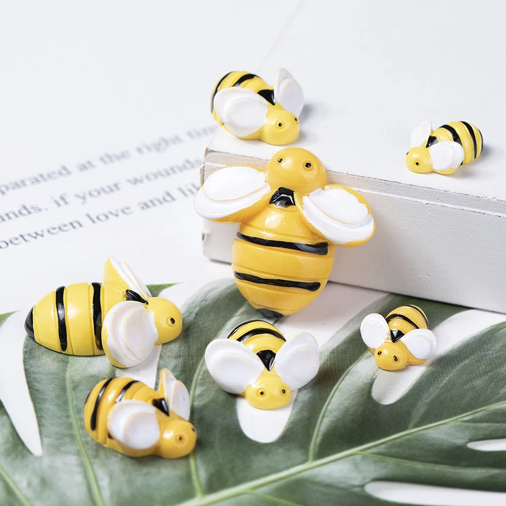 

50Pcs Mini Bee Resin Charms DIY Craft Phone Case Photo Frame Accessories Honeybee Ornaments Resin Flatback Charms