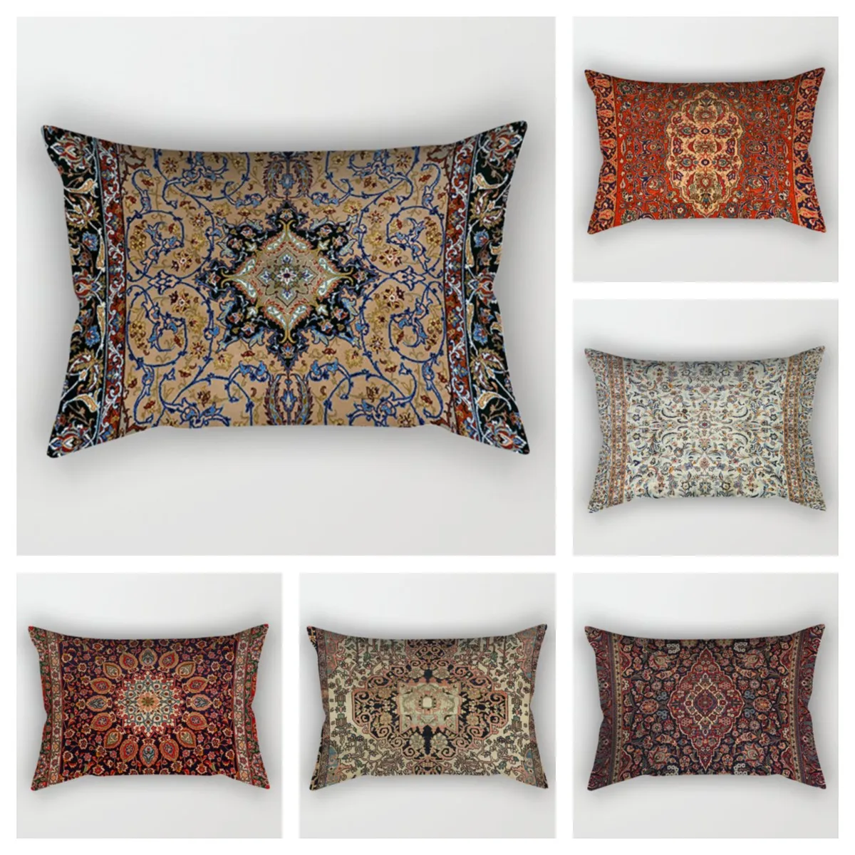 Moroccan Style Waist Pillowcase Home Decoration Living Room Sofa Decoration Cushion Cover 30*50 Bohemian Pillowcase 40*60