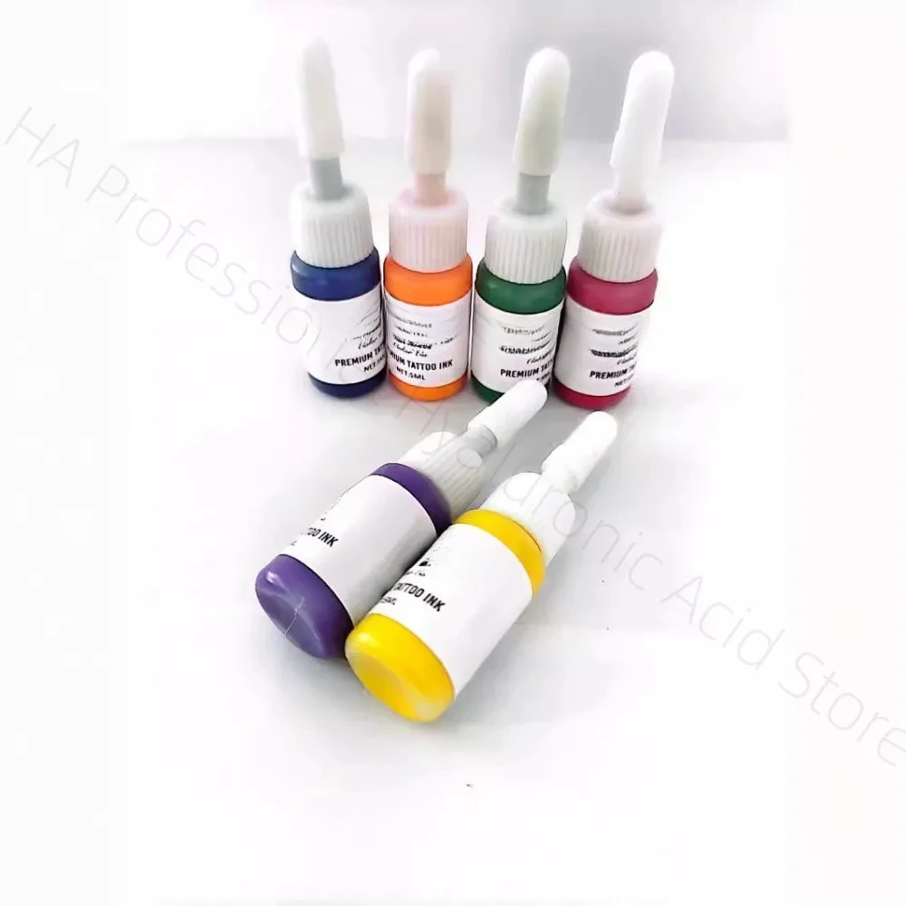 5ml Tattoo Ink Pigment with box 10colors Body Art Tattoo Kits Professional Beauty Paints Makeup Tattoo Supplies 1PC