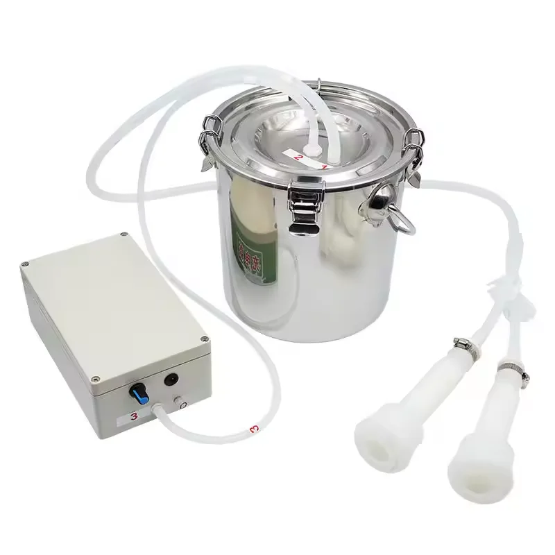 

High Productivity Stainless Steel Electric Automatic Milking Machine Portable with Adjustable Speed Motor New Condition