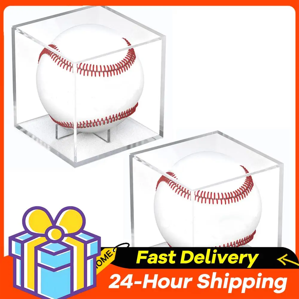 

Прозрачный акриловый футляр для бейсбольных мячей, пылезащитный, с защитой от УФ-излучения, идеально подходит для памятной коллекции.