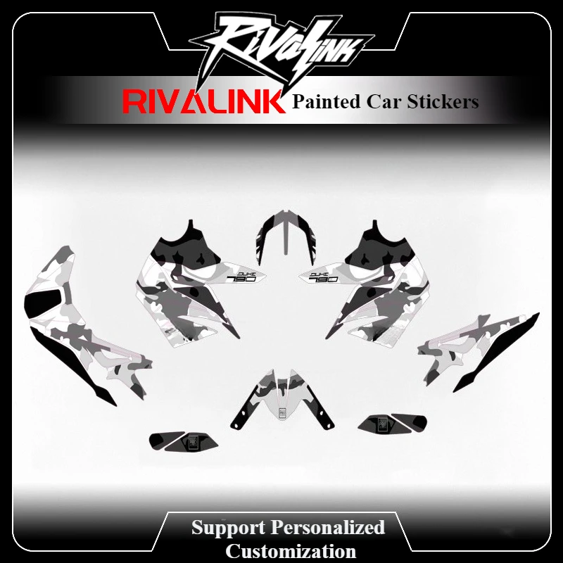 

OTOM Motorcycle Customize Full Body Stickers Kit Anti-scratch Decals for KTM 1290 Adventure 2021-2024 Moto Graphics Decals