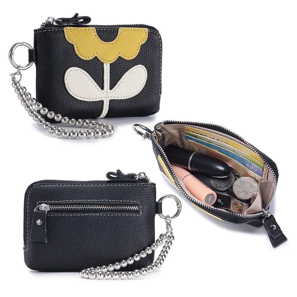 Woman Clutch Wallet Female Storage Bag New Genuine Leather Style Creative Coin Purse For Women Portable Coin Bag For Girl