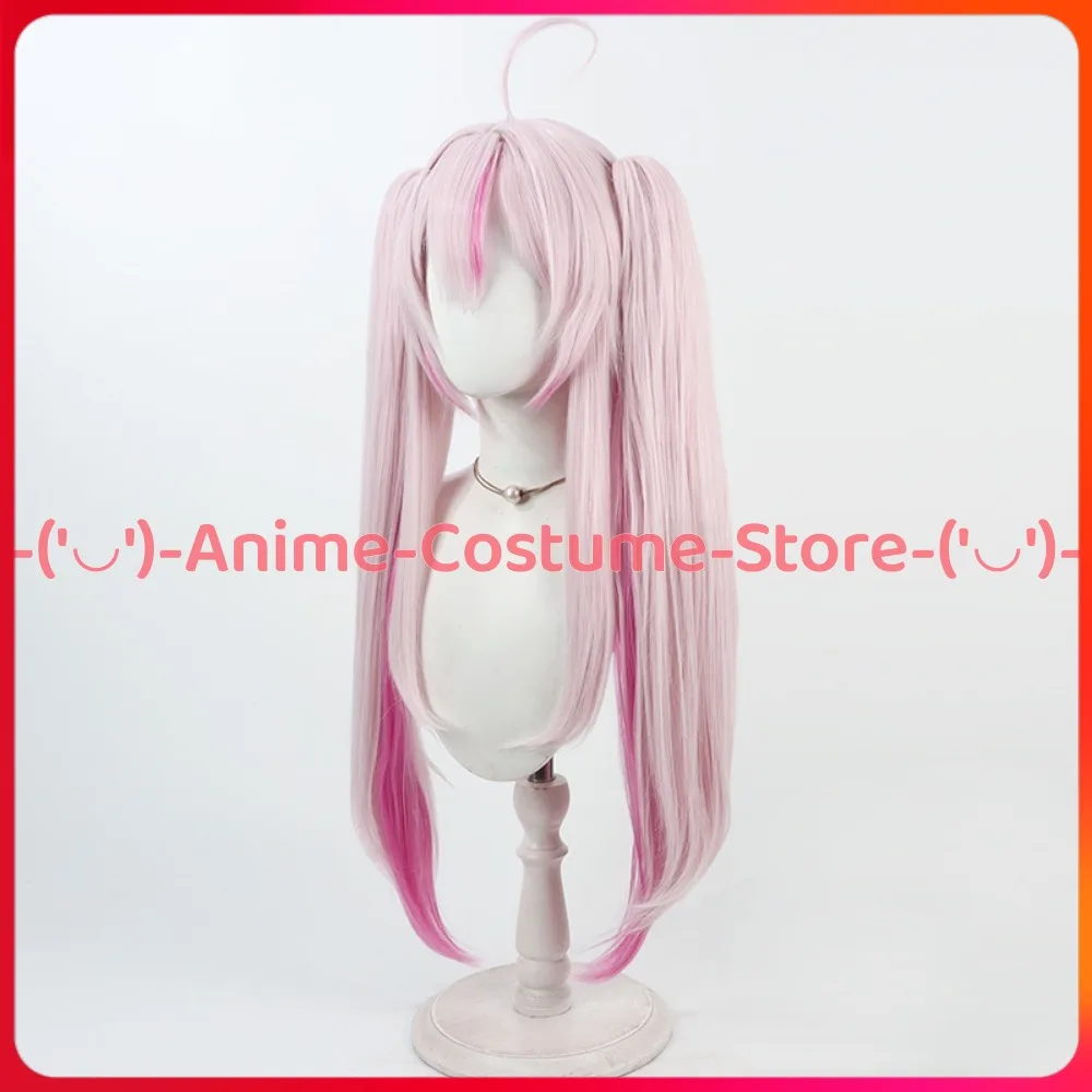 VTuber Na Serachan 코스프레 가발 포니 테일 애니메이션 게임 캐릭터 할로윈 카니발 파티 의상 가발 내열성 합성 머리카락
