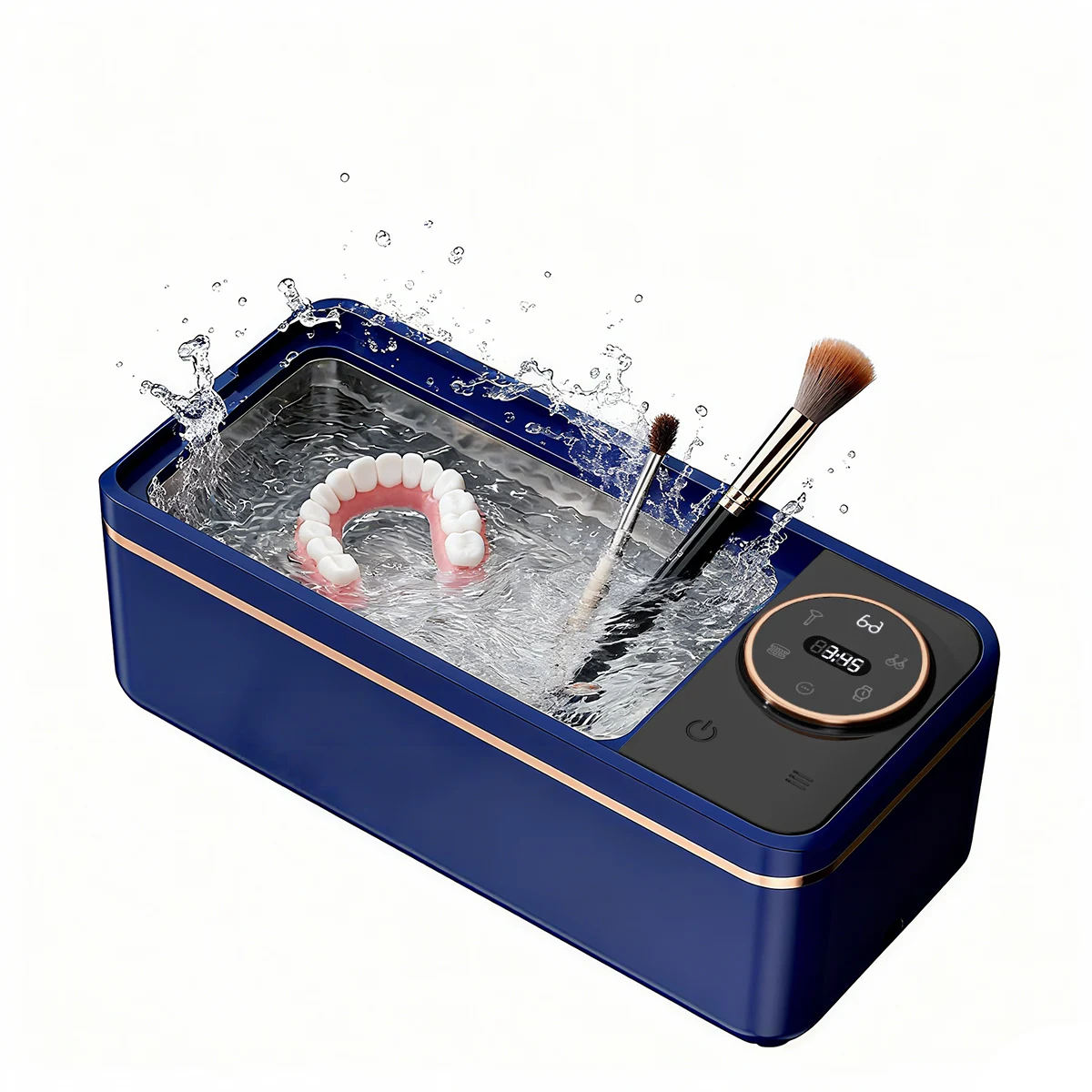 Compact Ultrasonic Cleaner Gift Ready for Jewelry Grooming Kits - Portable Design Jewelry Polishing Watch Cleaning Machine