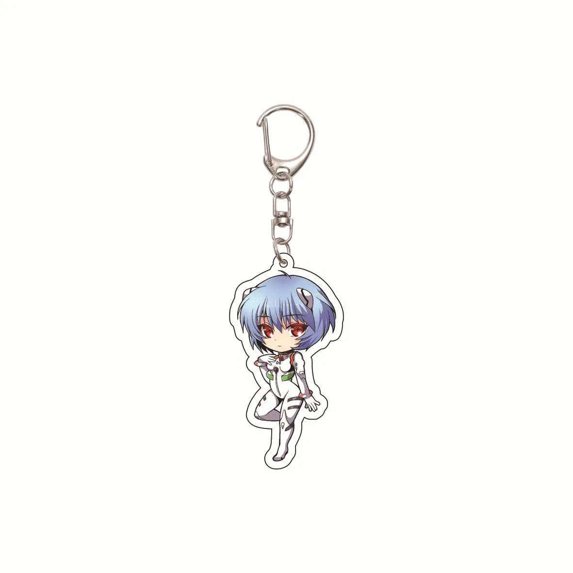 55MM Anime Neon Genesis Evangelion‌ Keychain Mari Makinami Illustrious Ayanami Rei Evangelion Unit-01‌ Keychain Christmas Gifts view 4
