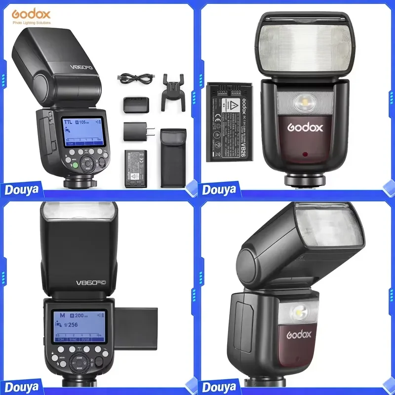 V860III Camera Flash TTL HSS 2.4G Flash Speedlite with Li-ion Battery Camera