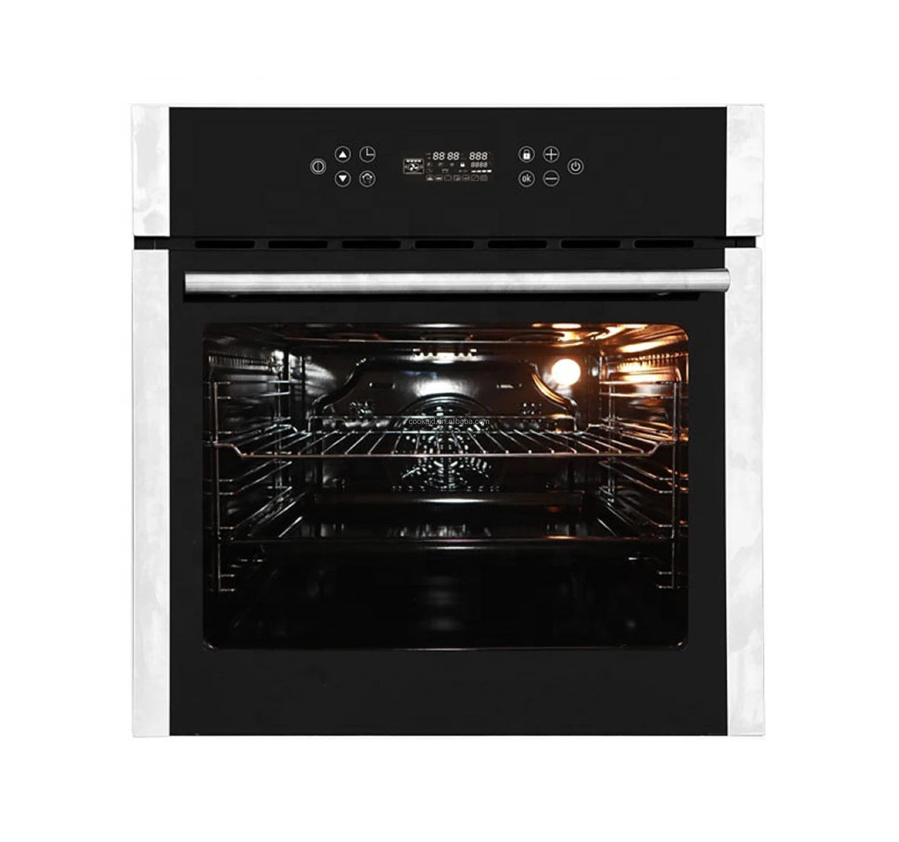 Household Hot Sale Build- in Electric Oven Rotating Baking Home Horno Single Stainless Steel Built-in Oven Freestanding 220 70L