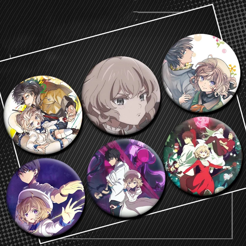 

32/44/50/58mm Anime in/Spectre Round Badge Soft Button Pins Tinplate Brooches for Clothing Backpack Decoration Souvenir Gifts