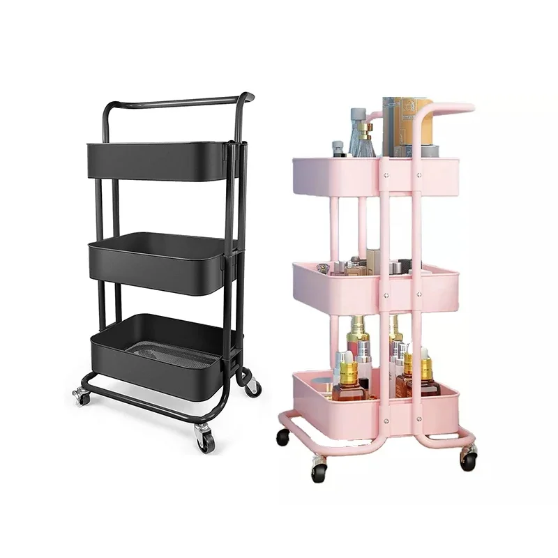 Beauty-Tools sammeln Salon Trolley Friseur Spa Cart Organizer Multifunktions-Maniküre Cart Aufbewahrung halter