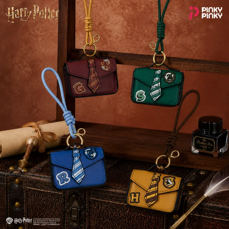 Pinky Harry Potter Bag Charm Earphone Pouch Preppy Style Pendant for Daily Halloween Christmas Birthday Gift for Students Fans