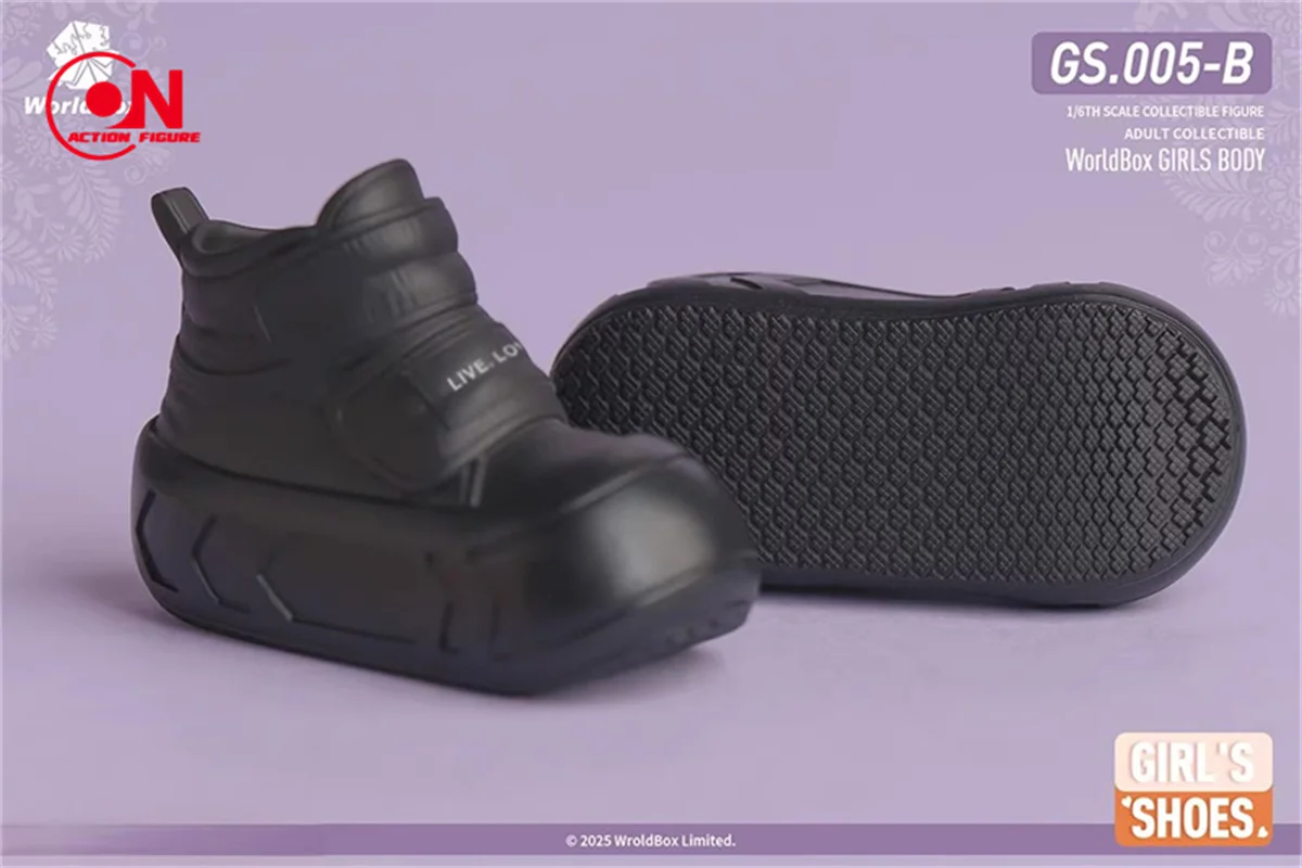 Worldbox Scala 1/6 GS005 Stivali solidi spessi Stivali da soldato femminile Scarpe modello adatte per bambola corpo action figure da 12 "