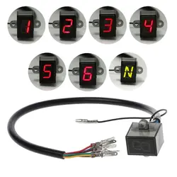 Off-road Motorcycle 6 Speed Digital Gear Display for Car ATV Dirt Bike