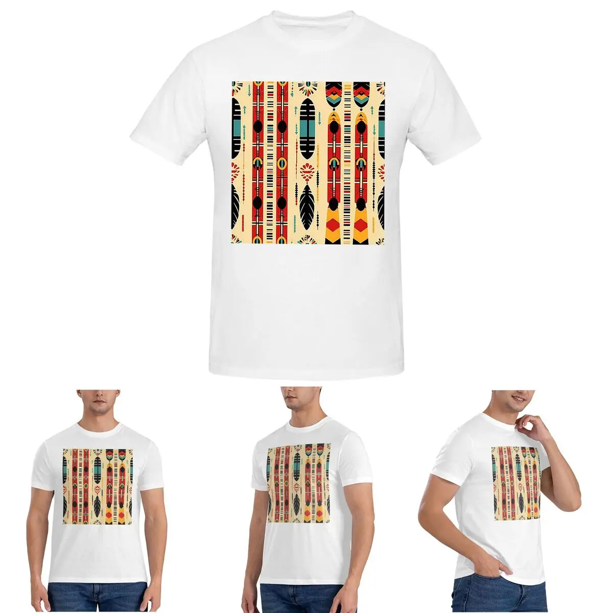 

Tribal Patterns 2 T-Shirt for Men Cotton Plus Size T Shirts Men's Tees Short O-Neck Summer Clothes Tops S-6XL