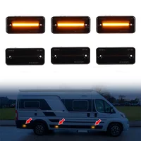 Luz indicadora dinámica de 6 uds., lámpara LED de posición lateral, lifting facial para Iveco Fiat Ducato Citroen, relé Peugeot Boxer Renault VOLVO