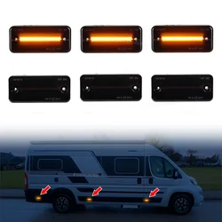 6pcs Dynamic Indicator Light LED Side Marker Lamp Facelift For Iveco Fiat Ducato Citroen Relay Peugeot Boxer Renault VOLVO