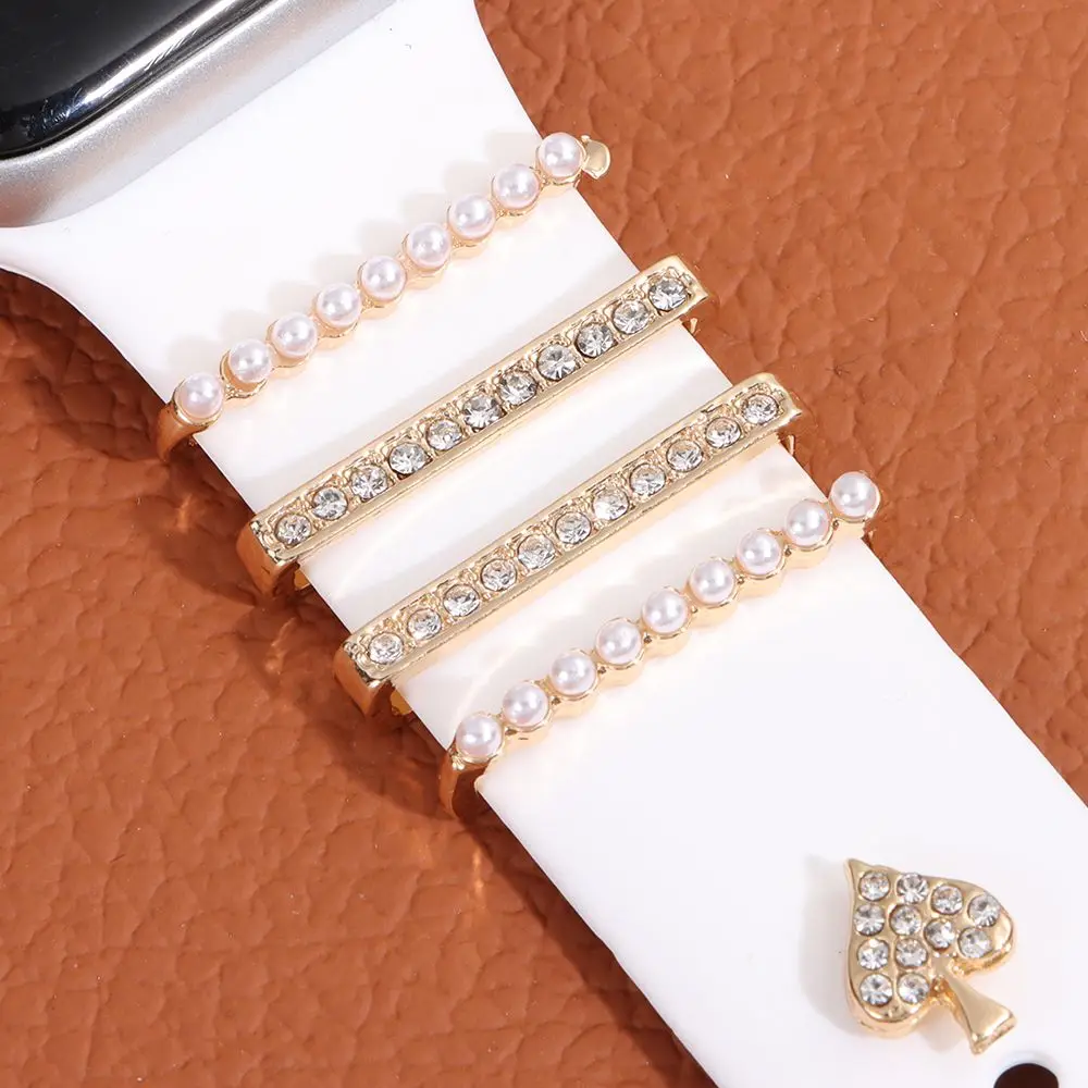 Spilla Accessori per cinturino con diamanti Ornamento per cinturino Anello decorativo Ciondoli per cinturino per cinturino Apple Watch per cinturino Smart Watch