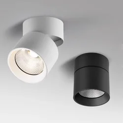 Dimmable Surface Mounted LED Ceiling Light 7W 12W 9W 110V 220V Downlight COB Lamp Rotatable Background Spot Light For Home