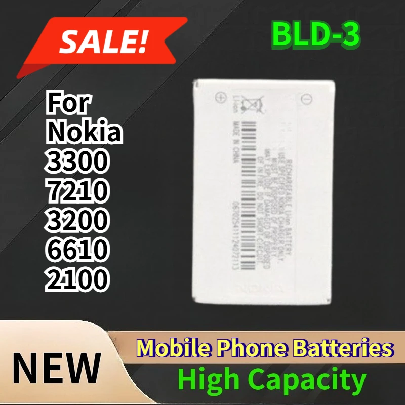 

800mAh BLD-3 Mobile Phone Batteries for Nokia 3300 7210 3200 6610 2100