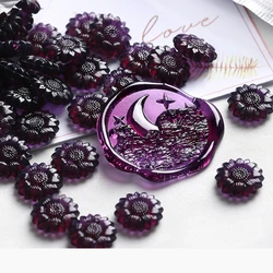 100pcs Sunflower Translucent Fireproof Paint Wax Grains DIY Wedding Birthday Party Invitation Postcard