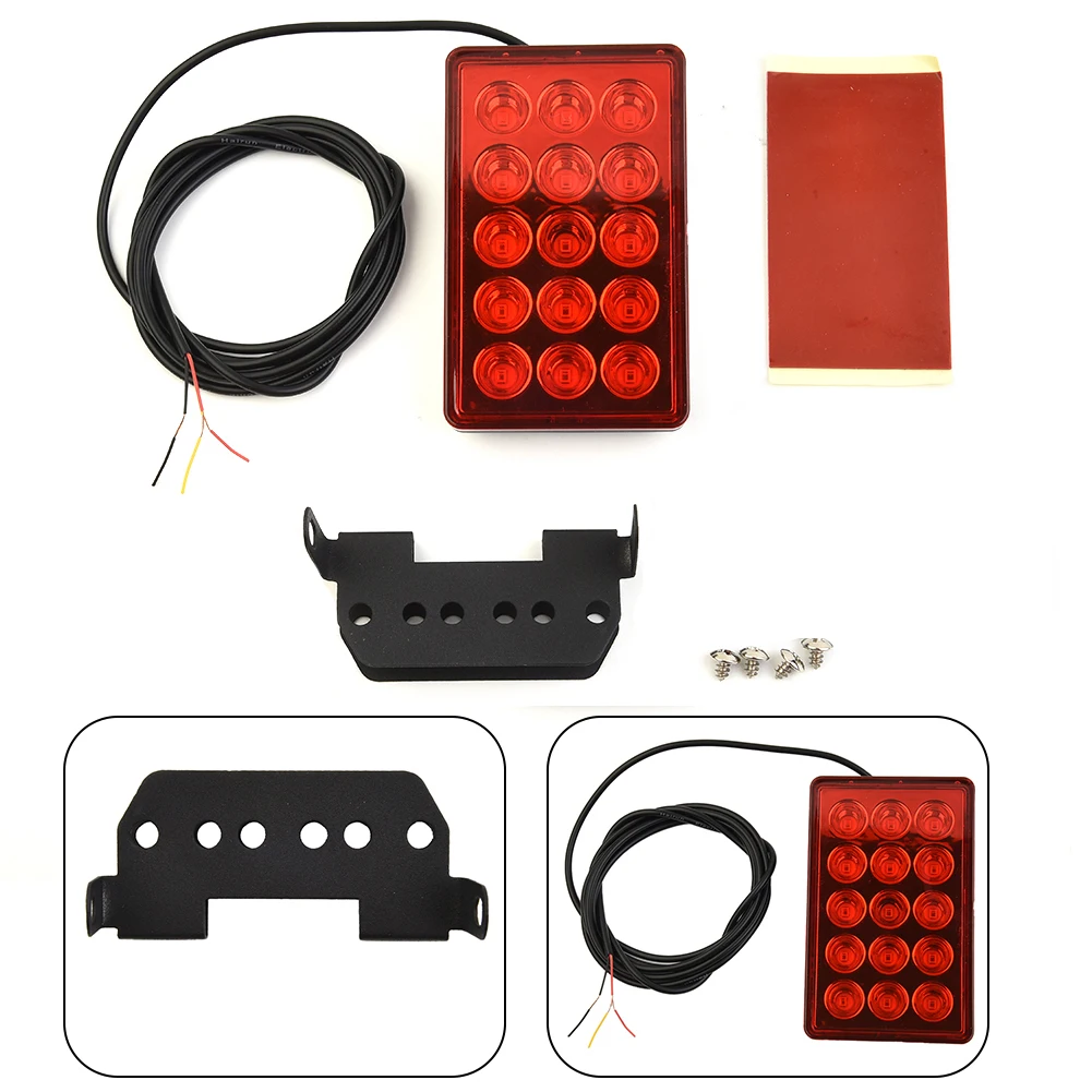 1 Pc F1 Style 15 LED Rear 3rd Third Strobe Flashing Tail Brake Stop Light Universal Car Lights Signal Lamp Car Accessories