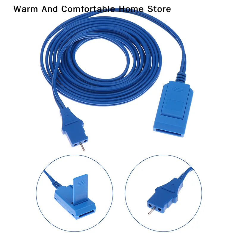 【A】ESU Electrode Plate Adapter Cable Negative Plate With 2mm Pin Cable For Disposable Bipolar Plate And Monopolar Plate Reusable