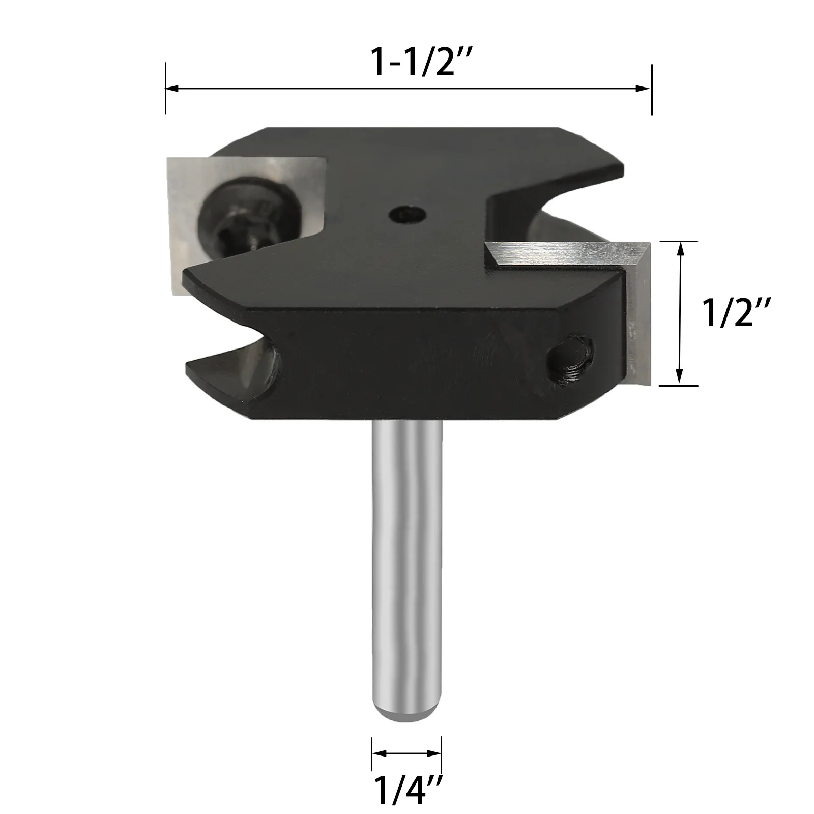 New 1/2x1-1/2 High-end Woodworking Router (with Rounded Double Edge Board Breaker) Woodworking Router Double-edged Sword