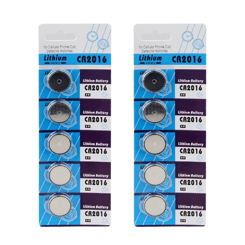 5/10PCS CR2016 Button Cell Batteries Quality Coin Battery Long-Lastings CR2016 3V Lithium Battery for Electronic Device