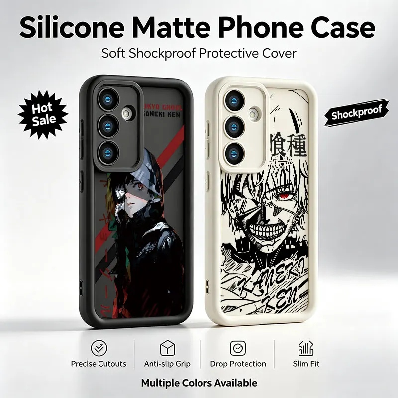 Anime Tokyo Ghoul Phone Case For Samsung Galaxy A17 A16 A15 A14 A07 A06 A57 A56 A55 A54 A53 A52 A36 A35 A34 A33 A26 A25