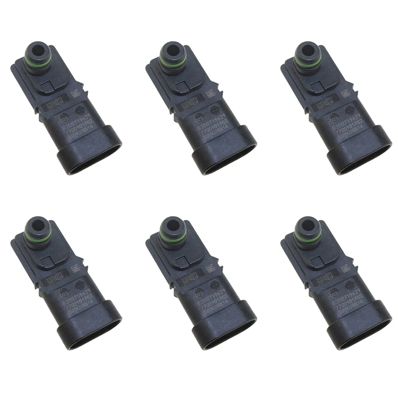 6X 8200121800 8200105165 7700101762 MAP Sensor For Renault Clio Espace Kangoo Megane Scenic Laguna Logan Thalia 1.2