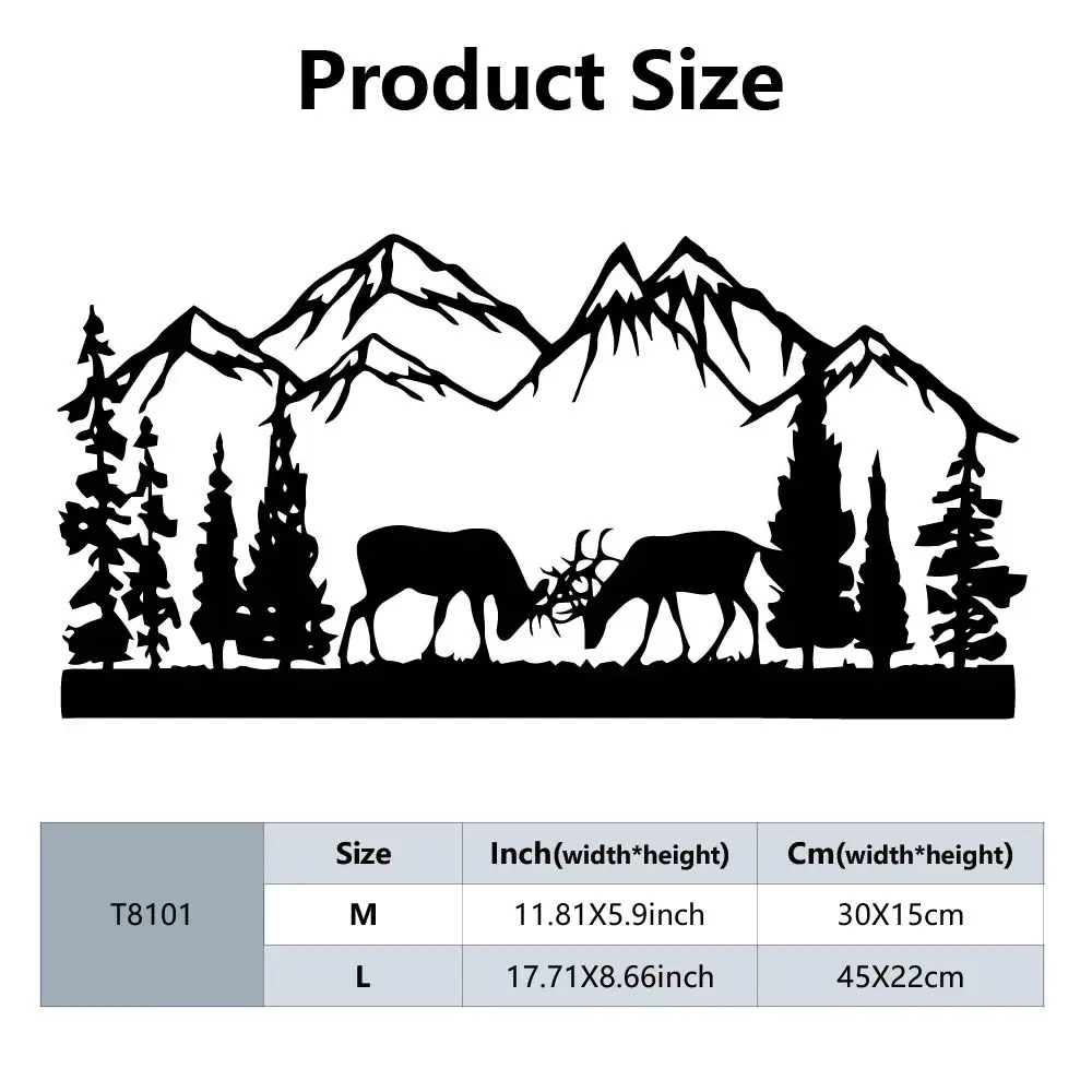 Dwa rogi do walki z jeleniami metalowy znak ścienny dom wiejski dekoracje wiszące czarna wycinanka tablica do domu biuro salon sypialnia