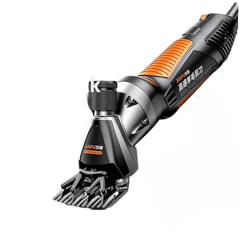 220V 전기 가위 양털 깎기 키트, 푸셔가 있는 전기 양모 깎기 깎기, 강력한 양 손질 기계