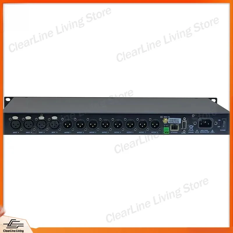 4 In 8 Out DSP Audio Processor Digital Sound System Speaker Manager Equalizer Crossover Professional Stage Car Amplifier