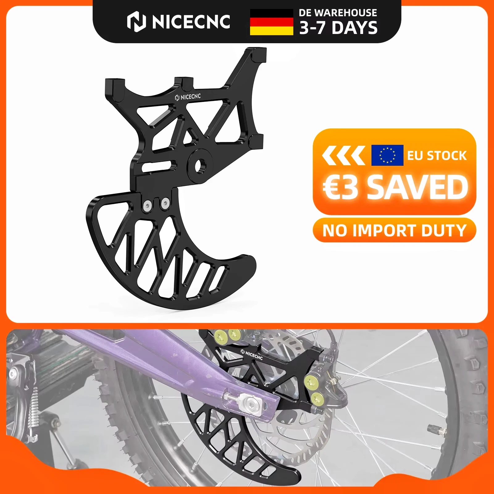 (Produkt dostępny w UE) Osłona tarczy hamulcowej i zacisku hamulcowego do elektrycznych motocykli terenowych Surron Light Bee X S L1E Segway X160 X260