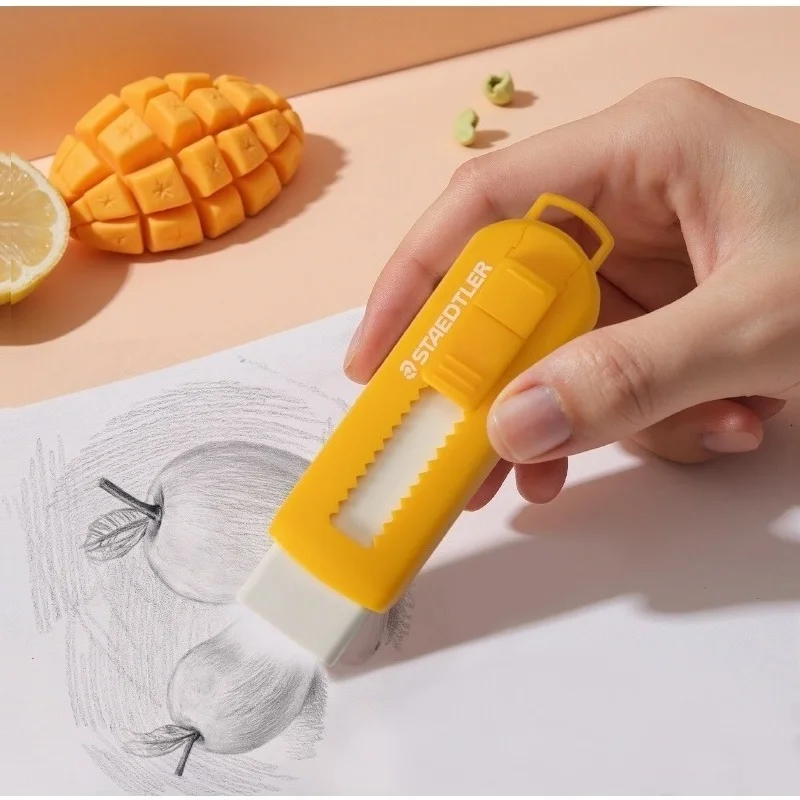 STAEDTLER Afternoon Tea Party Limited Edition Ultra Clean Push Pull Eraser with Transparent Plastic Sleeve Cute Stationery