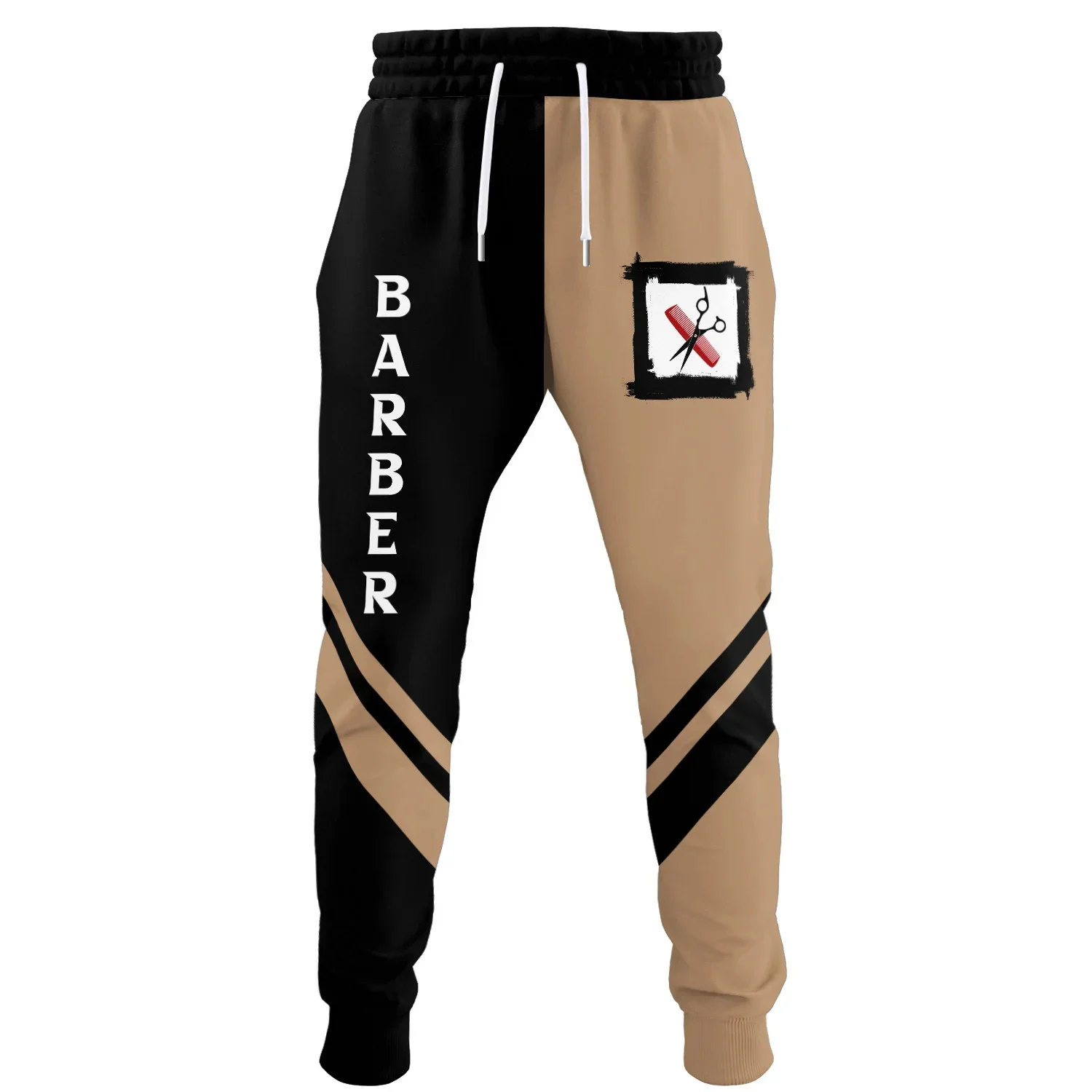 Barber 3D Printed Name Men\'s Vintage Track Pants Man Sweatpants Y2k Jogger Autumn Fashion Casual Clothes Men Trousers Hiphop